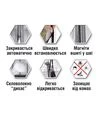 Москитная сетка MVM для дверей, на магнитах, 100х220 см, титан (MN-1000 T) - 13