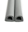 Уплотнитель самоклеящийся MVM D-профиль, 9х7,5 мм, 6 м, Серый (DS-D 9x7,5 GRAY) - 8