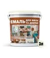 Емаль акрилова SkyLine Wood для вікон та дверей RAL 1015 Слонова кістка, 3 л - 2