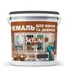 Эмаль акриловая SkyLine Wood для окон и дверей RAL 7024 Графитовая, 10 л - 1