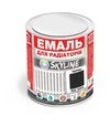 Емаль акрилова термостійка SkyLine для радіаторів RAL 9004 Чорна Глянсова, 0,75 л - 1