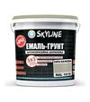 Эмаль-грунт 3 в 1 акрил-полиуретановая SkyLine RAL 1019 Серо-бежевая Шелковисто-матовая, 6 кг - 1