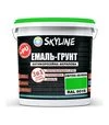 Емаль-ґрунт 3 в 1 акрил-поліуретанова SkyLine RAL 6018 Світло-зелена Шовковисто-матова, 6 кг - 1