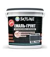 Эмаль-грунт 3 в 1 акрил-полиуретановая SkyLine RAL 7024 Графитовая Шелковисто-матовая, 12 кг - 1