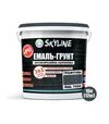 Эмаль-грунт 3 в 1 акрил-полиуретановая SkyLine RAL 7024 Графитовая Шелковисто-матовая, 12 кг - 2