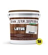 Лак цветной акриловый Lotus для дерева Белый Глянцевый, 1 л - 2