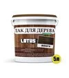 Лак цветной акриловый Lotus для дерева Венге Глянцевый, 5 л - 2