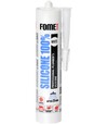 Герметик силіконовий вологостійкий Fome Flex 100% Silicone, Білий, 310 мл - 1