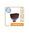 Горловина желоба PROFiL универсальная 130/100, Коричневая - 2