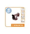 Заглушка ринви PROFiL ліва 130/100, Коричнева - 2