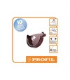 Заглушка ринви PROFiL права 130/100, Коричнева - 2