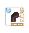 Коліно PROFiL однорозтрубне 130/100, Коричневе - 2