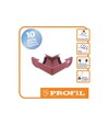 Угол PROFiL внутренний 130/100, Красный 90&deg; - 2