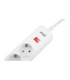 Мережевий подовжувач-фільтр 2E 3х1,5 мм&sup2;, 5 розеток, 3хUSB-A, білий, 2 м (2E-SP515M2USBWH) - 4