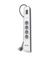 Мережевий подовжувач-фільтр Belkin 3х1,5 мм&sup2;, 4 розетки, білий, 2 м (BSV400VF2M) - 1