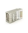 Конектор Merlion RJ-45, Cat.6, FTP, 8P8C, екранований, з вставкою, 50 шт (RJ45ML-2-50-CAT6-FTP / 10566) - 2
