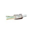 Конектор Cablexpert RJ-45, Cat.5e, FTP, 8P8C, 10 шт, наскрізні отвори, позолочені контакти (LC-PTF-01/10) - 1