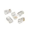 Коннектор Cablexpert RJ-45, Cat.5e, UTP, 8P8C, 10 шт, позолоченные контакты (LC-8P8C-001/10) - 1