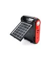 Ліхтар переносний JY-108, Solar charging, 2 режими, чорний/червоний (JY-108+S) - 2