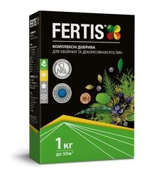 Мікродобриво NPK 12-8-16+ME для хвойних та декоративних рослин, 1 кг (Fertis)