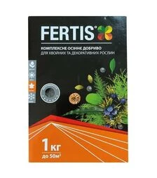 Мікродобриво NPK 5-15-25+ME для хвойних та декоративних рослин, 1 кг (Fertis)