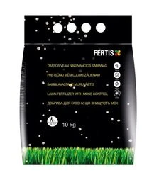 Мікродобриво NPK 15-0-0+Fe для газону та знищення моху, 10 кг (Fertis)