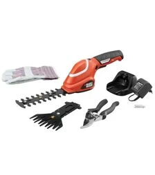 Кусторез-ножницы аккумуляторные (2в1) Black+Decker (GSL700KIT)
