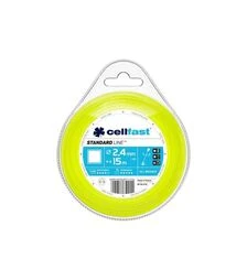 Волосінь для тримера Cellfast, квадрат 2,4 мм, 15 м (35-013)