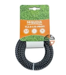 Леска для триммера SEQUOIA TL2,0-L15-Profi крученый квадрат 2,0 мм, 15 м