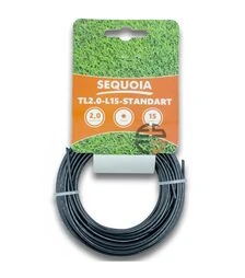 Леска для триммера SEQUOIA TL2,0-L15-Standart круглая 2,0 мм, 15 м