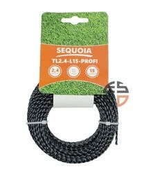 Леска для триммера SEQUOIA TL2,4-L15-Profi крученый квадрат 2,4 мм, 15 м
