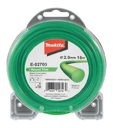 Волосінь для тримера Makita 2,0мм/15м, кругла (E-02705)