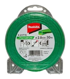Волосінь для тримера Makita 2,0мм/30м, конюшина (E-01775)