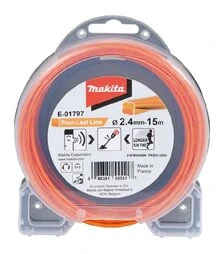 Волосінь для тримера Makita 2,4мм/15м, конюшина (E-01797)