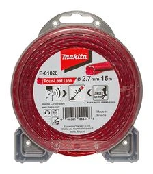 Волосінь для тримера Makita 2,7мм/15м, конюшина (E-01828)