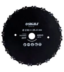 Диск для тримера Sigma Ø230×25,4мм, 20Т, ланцюговий (5624651)
