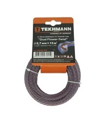 Леска для триммера Tekhmann DUAL Flower-Twist, 2,7 мм, 15 м (T.40927015)