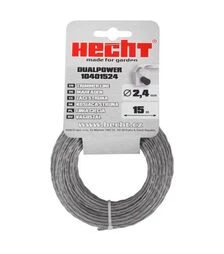 Леска для триммера HECHT 2,4 мм, 15 м, квадратная (HECHT10401524)