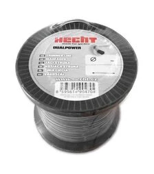 Леска для триммера HECHT DUAL POWER 3 мм, 232 м, квадратная (HECHT10423230)