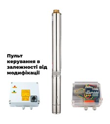 Насос відцентровий Dongyin 4SD6/26, 400 В, 3 кВт, 188 м, 140 л/хв, Ø102 мм, пульт, з 3-х частин (7771453)