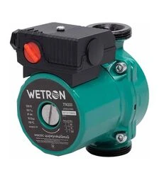 Насос циркуляційний Wetron LPS25-6/130G, 100 Вт, 6 м, 50 л/хв, Ø1 1/2" 130 мм, з гайками Ø1" (774333)