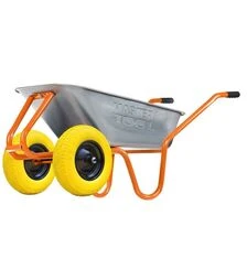 Тачка двоколісна MASTERTOOL D-22 REINFORCED, 100 л/230 кг (79-9821)