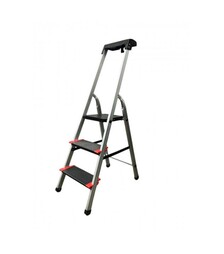 Стремянка GTM KMH0103BP, 0,63 м, анодированный алюминий