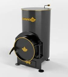 Буржуйка CANADA з попільником, 85 м³ (burj85000)