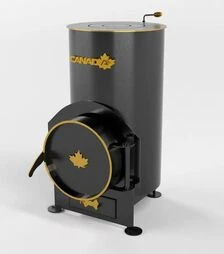 Буржуйка CANADA Lux з попільником, 85 м³ (burj8500L)