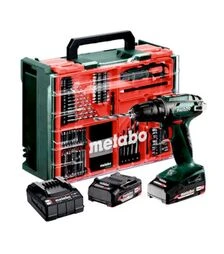 Дрель-шуруповерт аккумуляторный Metabo BS 18 + набор аксессуаров, кейс (602207710)