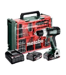 Дрель-шуруповерт ударная аккумуляторная Metabo SB 18 L + набор аксессуаров, кейс (614053710)