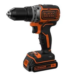 Дриль-шурупокрут акумуляторний BLACK+DECKER BL186KB, 18 В, 1,5 Агод, в кейсі