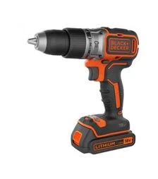 Дриль-шурупокрут ударний акумуляторний BLACK+DECKER BL188KB, 18 В, 1,5 Агод, в кейсі