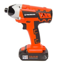 Шуруповерт ударный аккумуляторный Tekhmann TCS-18 HD, 2x1,5 А*ч (844123)